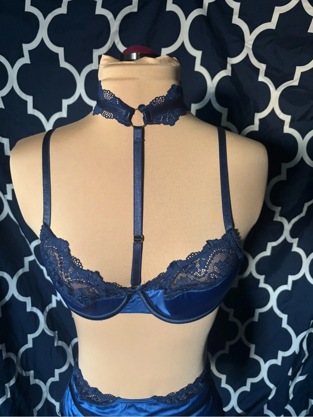 Fredericks of Hollywood satin lace